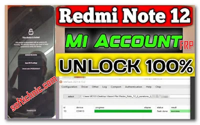 Redmi Note 12 5G(Sunstone)Mi Account Frp