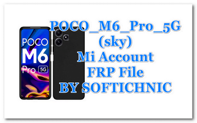 POCO M6 Pro 5G (sky) Mi Account+FRP